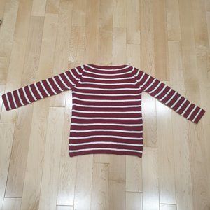 Zara Boat Neck Stripe Sweater